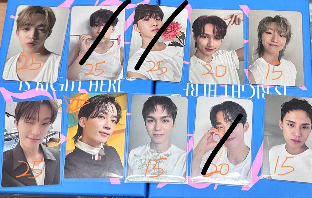 SEVENTEEN RIGHT Here まとめ売り トレカ DEAR盤 seventeen right here 17 dear盤 未開封 トレカ SEVENTEEN BEST ALBUM