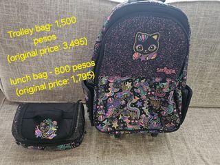 Smiggle trolley and lunch bag