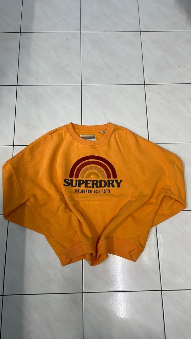 Superdry raven panelled crew clearance