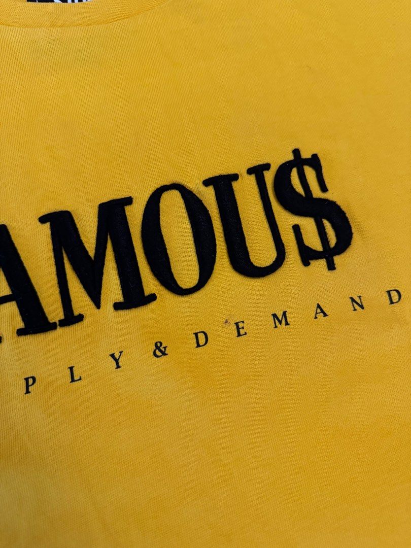 Supply & Demand Famous T-Shirt (Category: Shirts) located in Quezon City. Submitted by teaandbiscuits (Listing ID 1310513714, Image 3). Description: barely used.