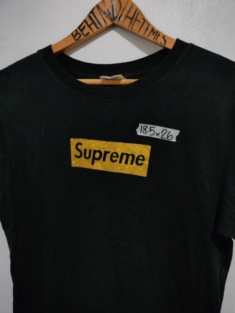 Supreme gold shirt discount