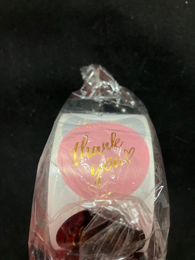 Thank you label 多謝貼紙 貼紙 Thank you 貼紙 一卷多色, 興趣及遊戲, 手作＆自家設計, 其他 - Carousell