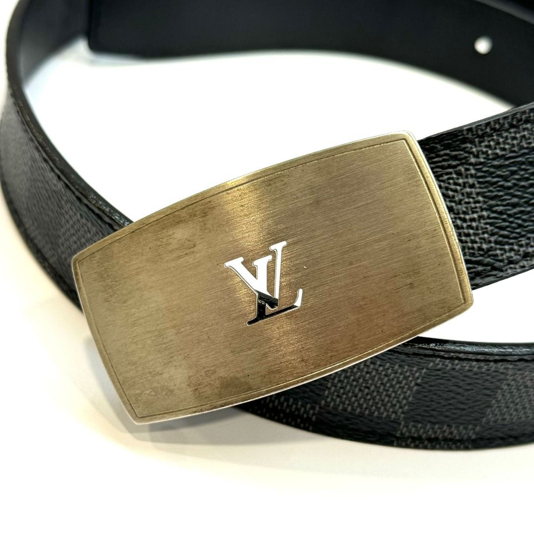 Louis vuitton grey belt best sale