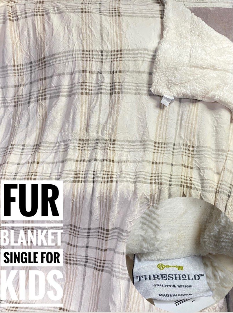 Threshold Fur Blanket Furniture Home Living Bedding Towels on Carousell