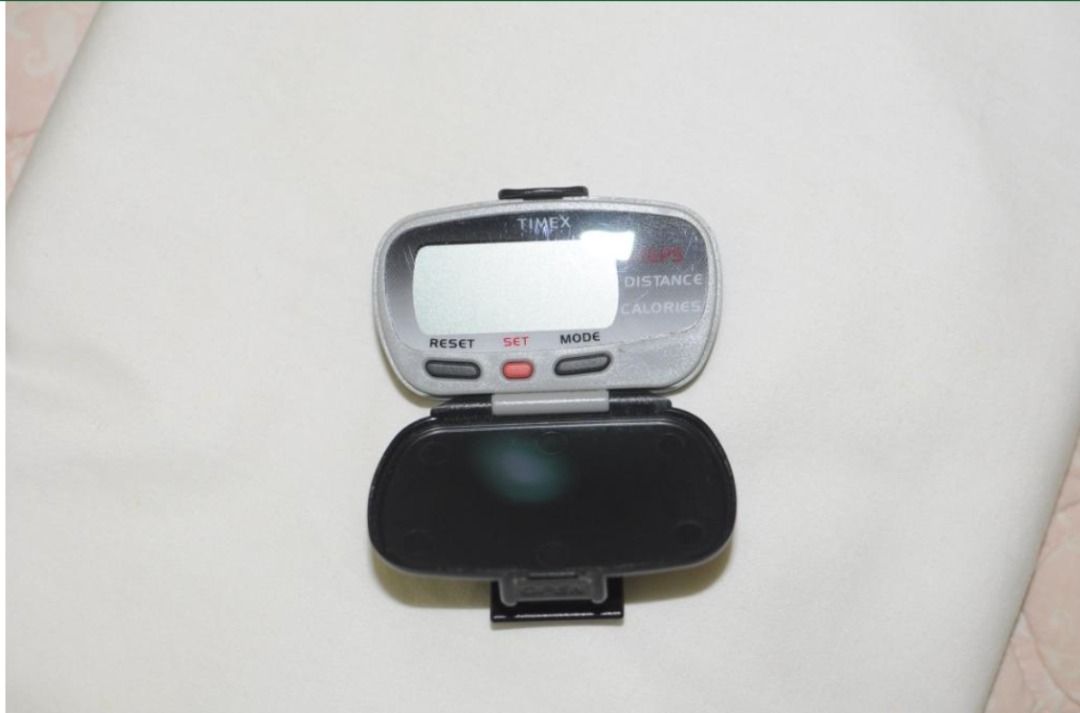 Timex pedometer (Category: Health Monitors & Weighing Scales) located in Antipolo. Submitted by cychiyo (Listing ID 1310559477, Image 1). Description: Timex pedometer shop-bought new; lightly used only no issues battery just needs replacing no issues; I just have another pedometer I use more often old-school pedometer; still works as it should selling low already .