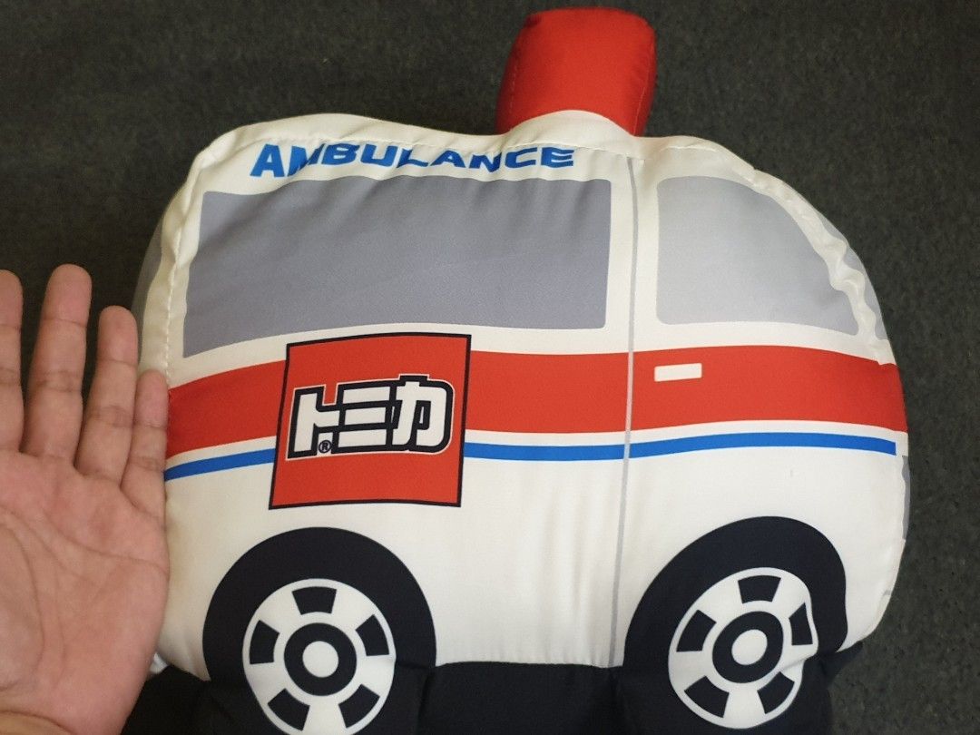 Tomica Plush Ambulance (Category: Vehicle & Diecast Models) located in Las Pinas. Submitted by oldsthetics (Listing ID 1310561282, Image 2). Description: Tomica Plush Ambulance Used as display only Licensed Merchandise With Tomica wash tag 13.5 x 13.5 x 10.5 inches 440🔖 Location Las pinas --📌 MUST READ Before Messaging 📌-- 🔸️Price is posted 🔸️Pickup or Lalamove Buyer's expense / booking Settle payment on pickup Cash / GCash I will only book 