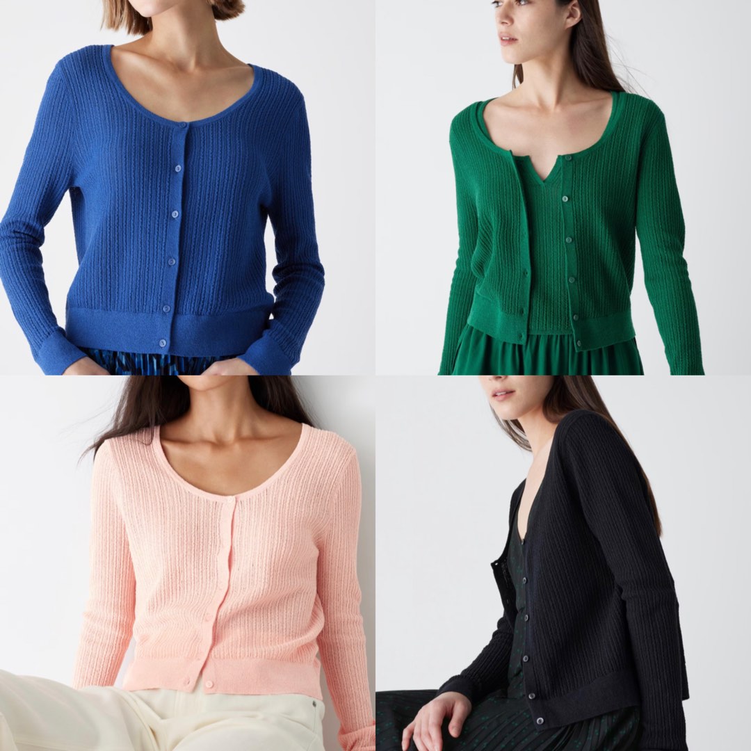 UNIQLO Round Neck Short Cardigan Women s Fashion Tops Longsleeves on Carousell