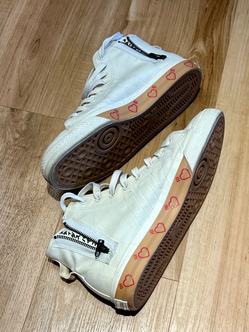 Adidas Nizza x Human Made Hi Sneakers, Men's Fashion