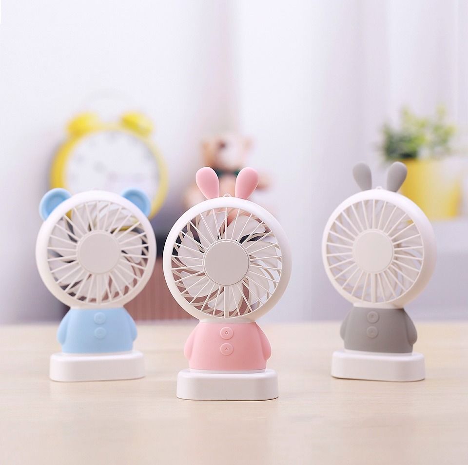 USB充電可愛迷你超薄散熱卡通熊風扇 2ndckp galckpUSB Rechargeable Cute Mini Thin Cooling ...