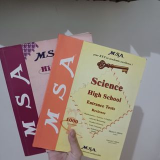 Used highschool entrance exam books msa