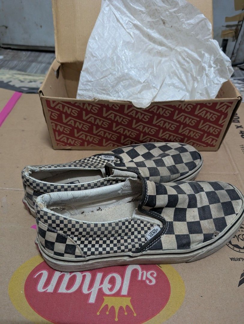 Vans Classic Slip On Mix Checker Black True