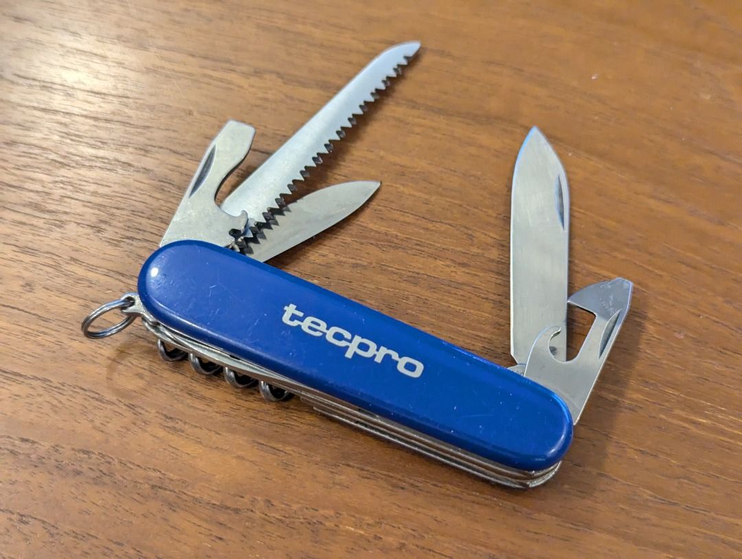 Victorinox Camper 91mm Blue Swiss Army Knife Advertising TECHPRO