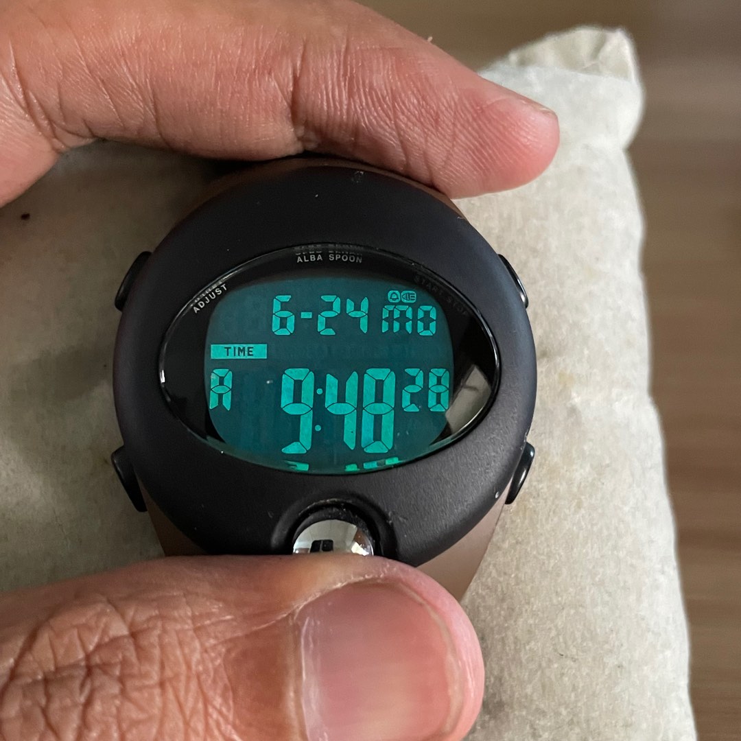 Vintage Alba Spoon Digital Watch Jam Japan Preloved pulsar seiko Men s Fashion Watches Accessories Watches on Carousell