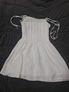 white corset dress