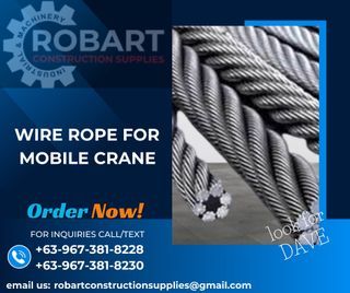 WIRE ROPE FOR MOBILE CRANE