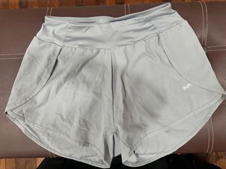 Work out shorts with built-in inner cycling shorts