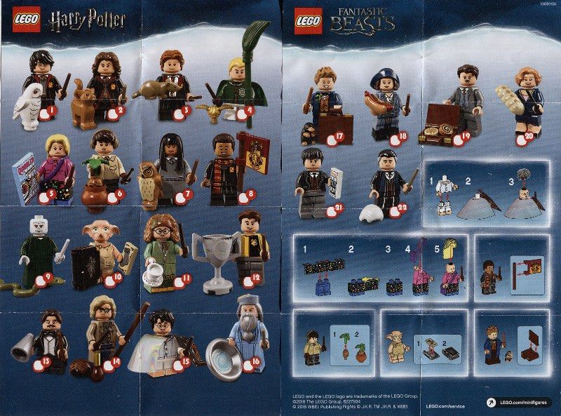 WTS LEGO 71022 Harry Potter series Minifigures complete set of