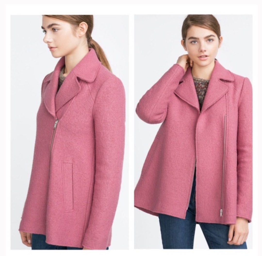 Dusty Pink Padded Coat - Zara main image 0