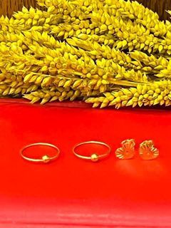 10mm Loop Balls+ LW Stud Earrings in 18Karat Saudi Gold