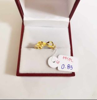18k Saudi Gold Infinity Ring