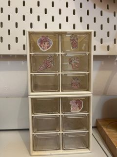 2pcs japan homes sanrio organizer drawer