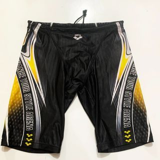 (2XL) Arena Competition Jammer (Ylw/Blk)