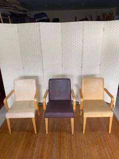 3PCS DINING CHAIRS 
WITH ARM REST