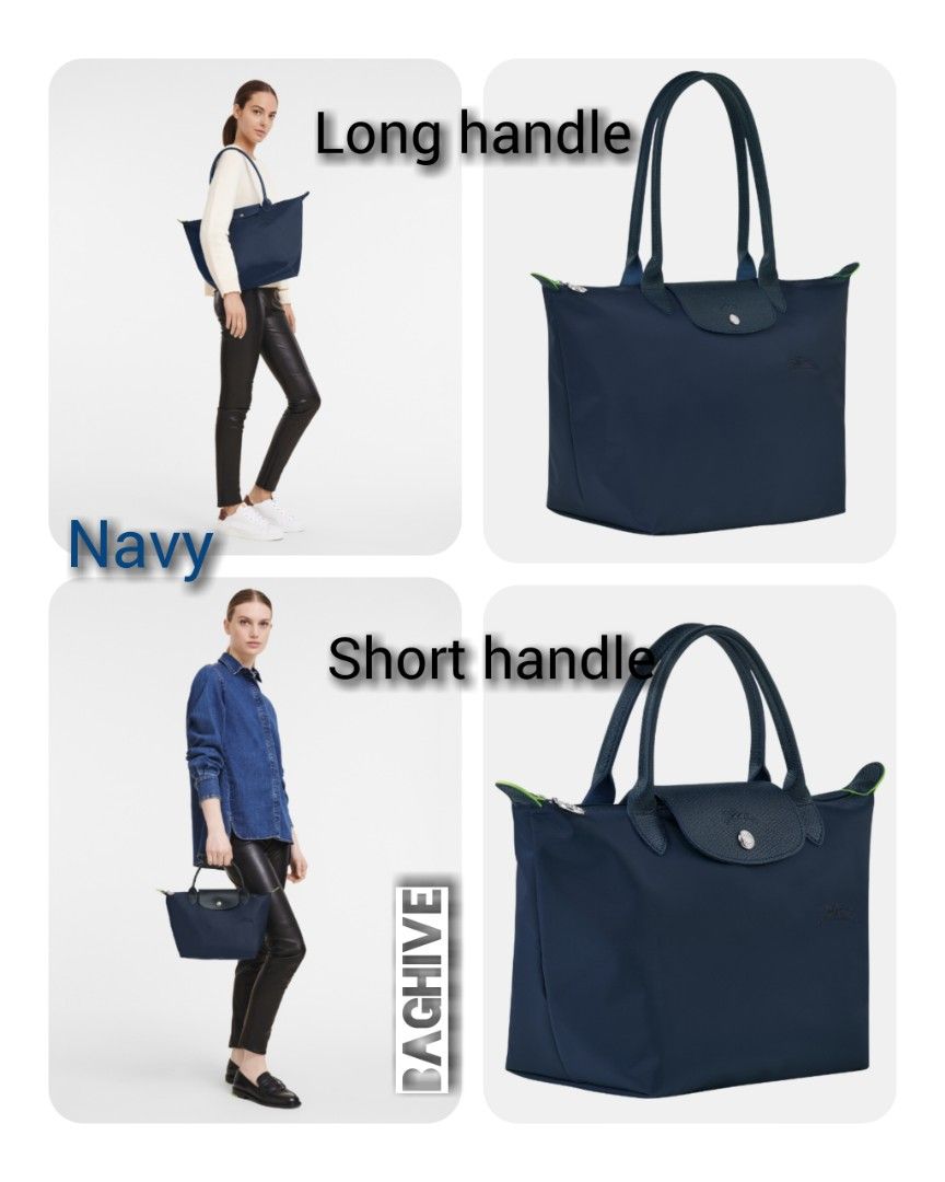 LONGCHAMP SALE LE PLIAGE GREEN COLLECTION TOTE Navy Luxury Bags Wallets on Carousell
