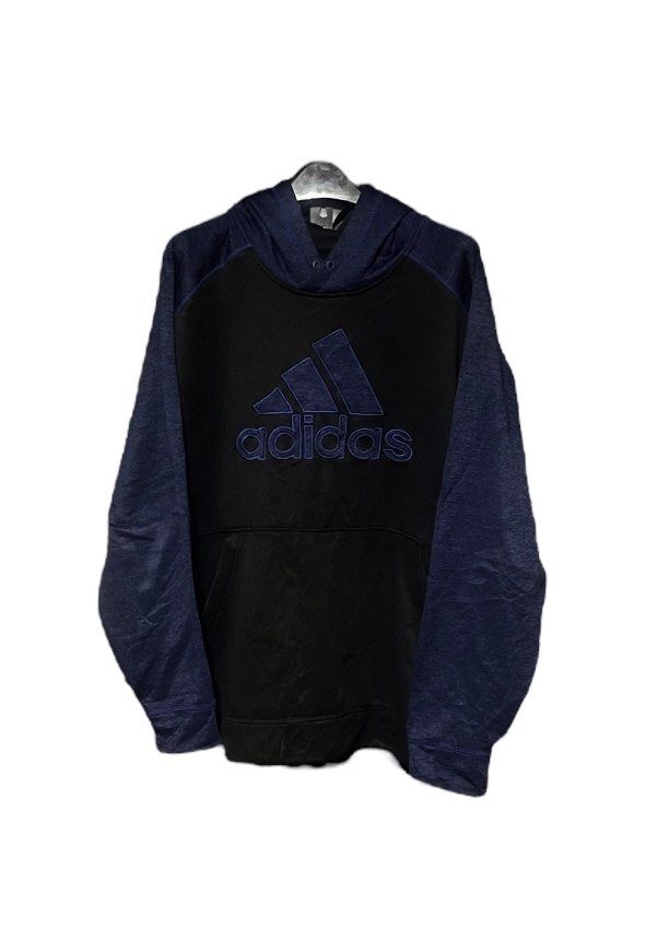 Adidas Climawarm Two tone hoodie jacket - authentic (Category: Coats, Jackets and Outerwear) located in Makati City. Submitted by bubbagumpshrimp (Listing ID 1310734574, Image 1). Description: •Preloved like new authentic Adidas Climawarm Two tone hoodie jacket •In excellent condition •very soft comfy thick stretchy fabric •can be unisex •Size: 2XL (US) •Dimes: 28.5-31 x 28.5 in •Made in Vietnam •Embroiderd Big Adidas mountain logo •Kanga pocket 