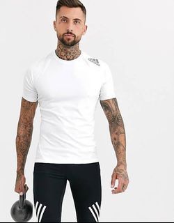 Adidas Men Alphaskin Sports Shirts White Compression