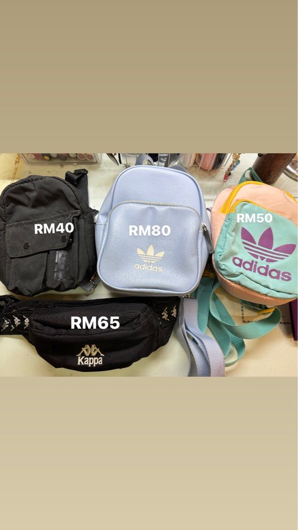 Adidas Originals Mini Backpacks Kappa Sling Bag Authentic