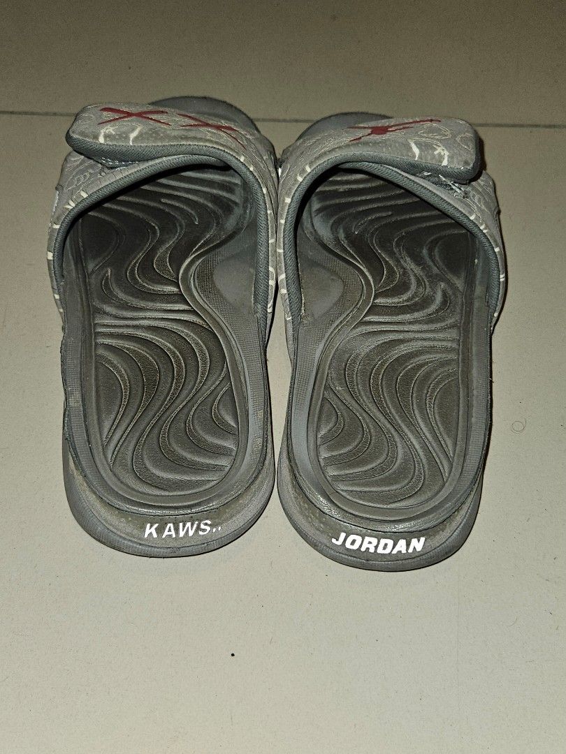 Air Jordan Kaws Slides Men s Fashion Footwear Flipflops and Slides on Carousell