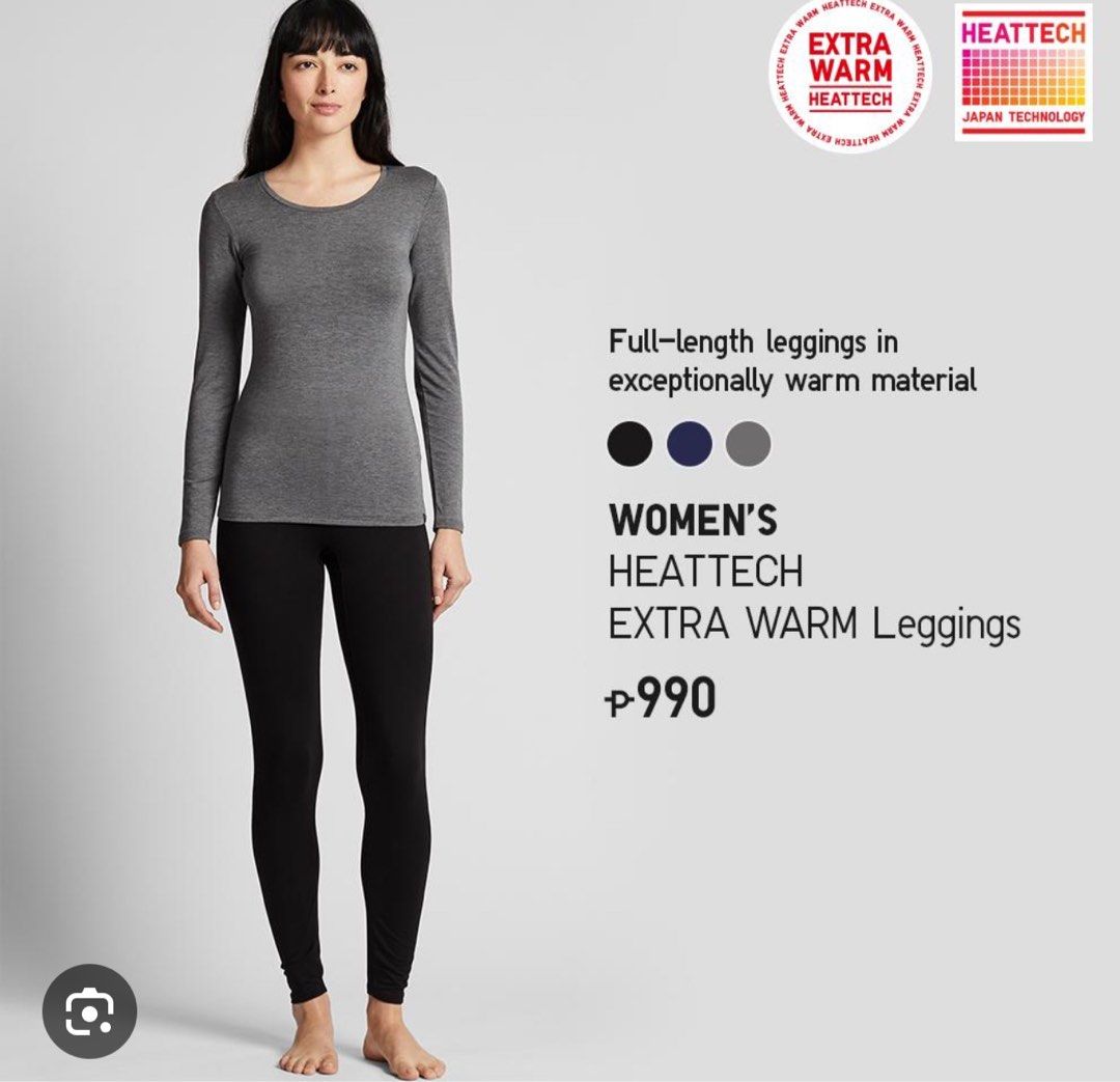 ANN5481 UNIQLO HEATTECH EXTRA WARM L size black leggings