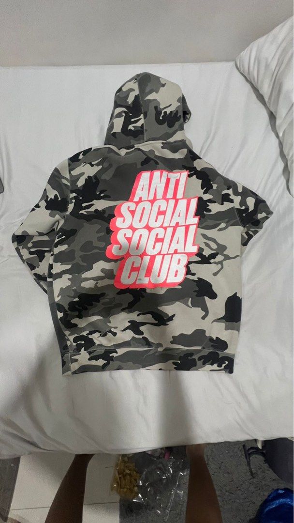Anti social social club army hoodie clearance