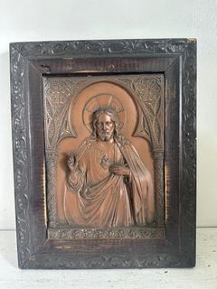 Antique religious relief