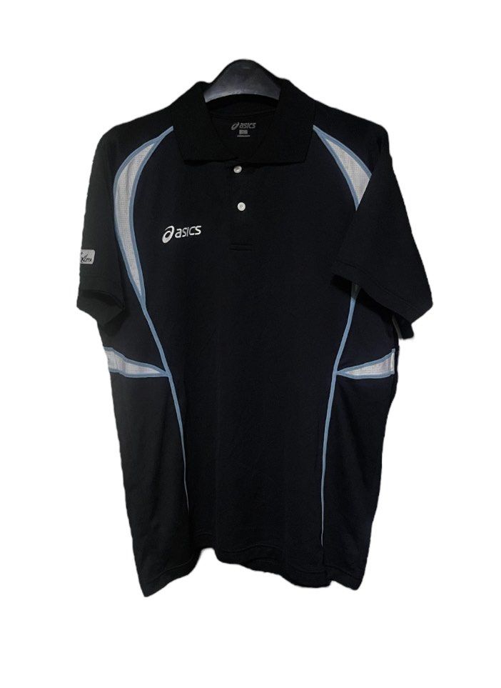 Asics DriFit Casual Polo Shirt [JTTA]- authentic (Category: Tshirts & Polo Shirts ) located in Makati City. Submitted by bubbagumpshrimp (Listing ID 1310698008, Image 3). Description: •Preloved authentic Asics DriFit Casual Polo Shirt [JTTA] Japan Table Tennis Assoc •very soft comfy stretchy fabric •Size: L on tag •Dimes: 20.5-21 x 28 in •Color: Black •Breathable [both side] •Made in Japan •XK1046 •polyester.