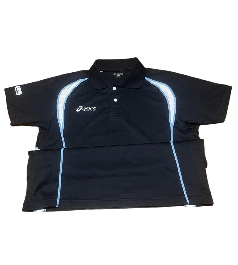 Asics DriFit Casual Polo Shirt [JTTA]- authentic (Category: Tshirts & Polo Shirts ) located in Makati City. Submitted by bubbagumpshrimp (Listing ID 1310698008, Image 2). Description: •Preloved authentic Asics DriFit Casual Polo Shirt [JTTA] Japan Table Tennis Assoc •very soft comfy stretchy fabric •Size: L on tag •Dimes: 20.5-21 x 28 in •Color: Black •Breathable [both side] •Made in Japan •XK1046 •polyester.