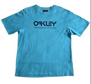 Auth Oakley Vintage Thermo Protection Blue Cotton Shirt