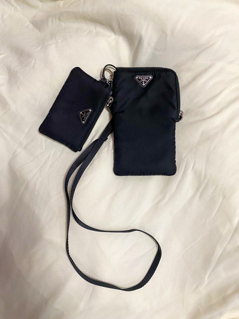 AUTHENTIC Prada Nylon Strapped Double Pouch Luxury Bags Wallets on Carousell