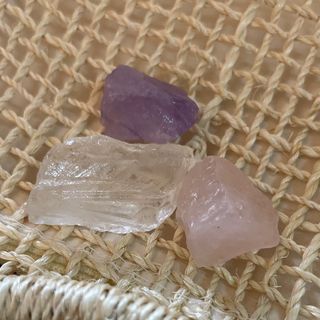 Authentic Real Crystals Healing Stones Amethyst Rose Quartz Clear Quartz