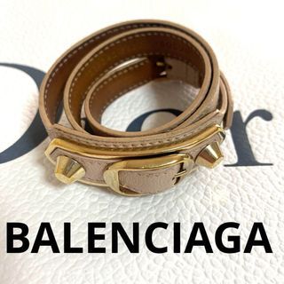 BALENCIAGA 3-row bracelet in pink beige