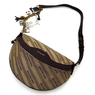 Balenciaga souvenir body bag with multiple charms and chain