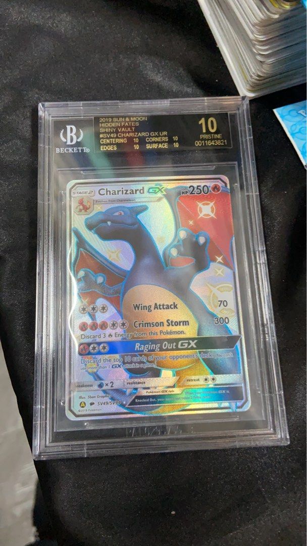 BGS 黑10 美版 噴火龍 Charizard GX Black 10