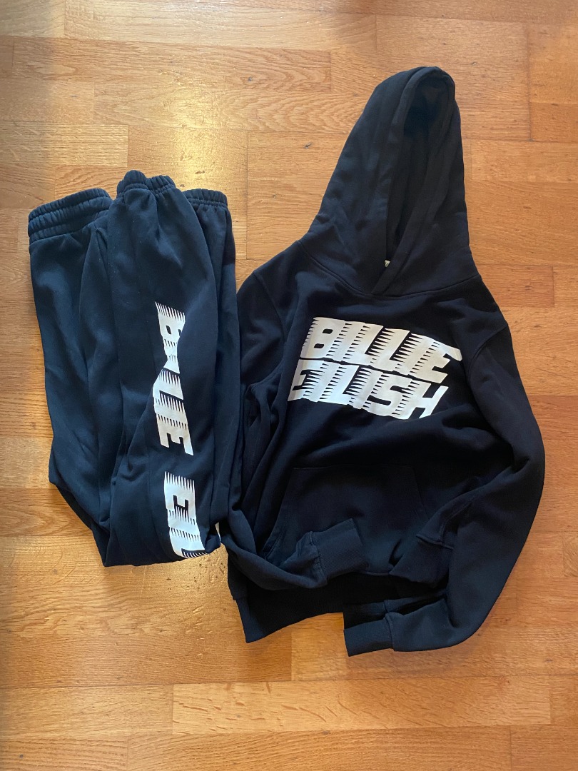 Billie Eilish sweatpants and hoodie set UNISEX Babies Kids Babies Kids Fashion on Carousell