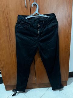 black orig folded & hung pants