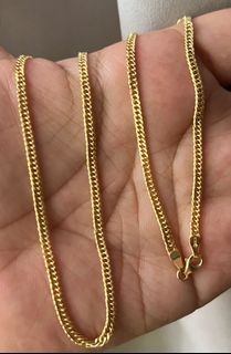 Brandnew 18k Saudi Gold Cadena Cuban Link Chain Necklace 20” | 4.54g