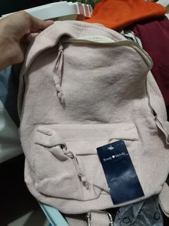 Brandy melville pink corduroy bagpack