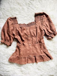 Brown blouse