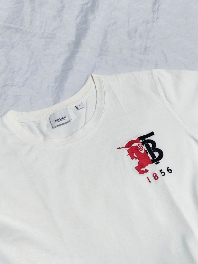 Burberry 1856 Logo Tee Men s Fashion Tops Sets Tshirts Polo Shirts on Carousell