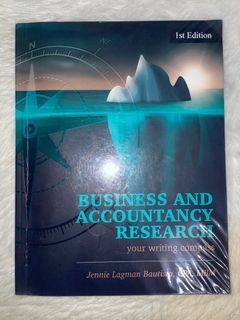 Business and Accountancy Research Book 1st Edition by Jennie Lagman Bautista